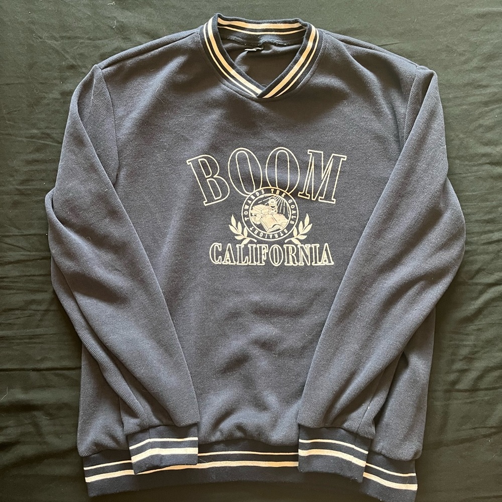 Blue long sleeve sweater